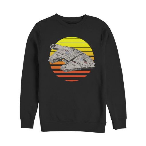 Men_s Star Wars The Last Jedi Millennium Falcon Sunset Sweatshirt