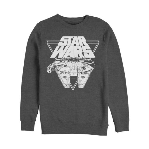 Men_s Star Wars The Last Jedi Millennium Falcon Triangle Sweatshirt