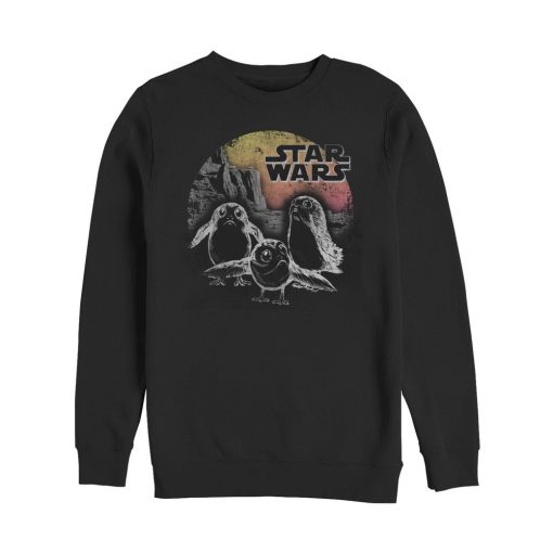 Men_s Star Wars The Last Jedi Porg Sunset Sweatshirt