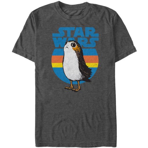 Men_s Star Wars The Last Jedi Retro Porg T-Shirt