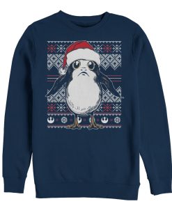 Men_s Star Wars The Last Jedi Ugly Christmas Porg Sweatshirt