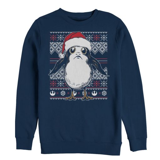 Men_s Star Wars The Last Jedi Ugly Christmas Porg Sweatshirt