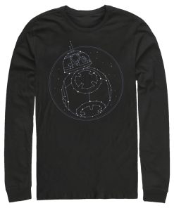 Men_s Star Wars The Rise of Skywalker BB-8 Starry Constellation Long Sleeve Shirt
