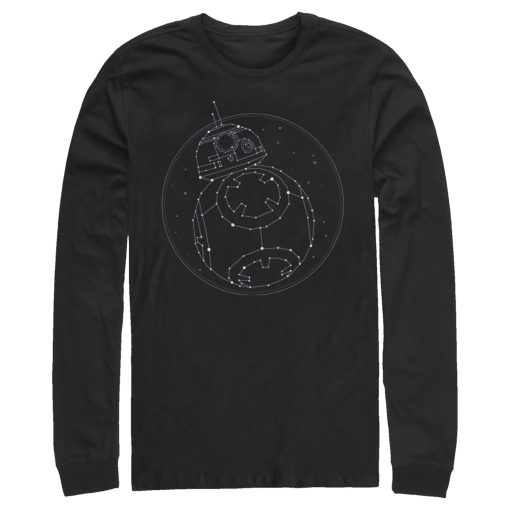 Men_s Star Wars The Rise of Skywalker BB-8 Starry Constellation Long Sleeve Shirt