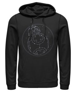 Men_s Star Wars The Rise of Skywalker BB-8 Starry Constellation Pull Over Hoodie