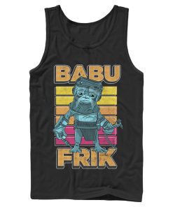 Men_s Star Wars The Rise of Skywalker Babu Frik Pop Art Portrait Tank Top