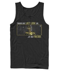 Men_s Star Wars The Rise of Skywalker C-3PO One Last Look Tank Top