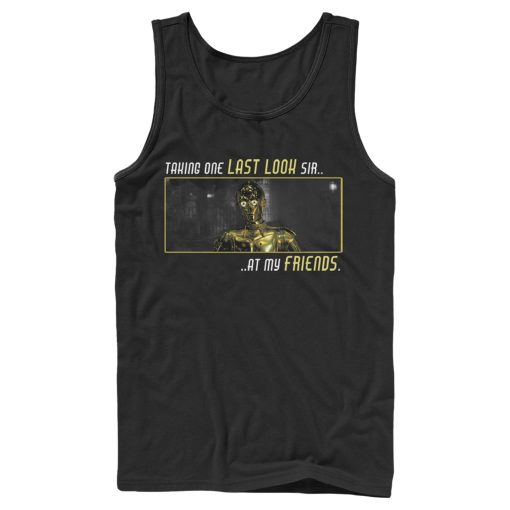 Men_s Star Wars The Rise of Skywalker C-3PO One Last Look Tank Top