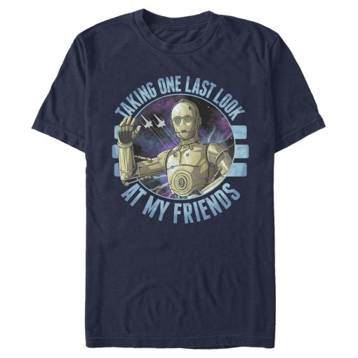 Men_s Star Wars The Rise of Skywalker C-3PO Taking One Last Look T-Shirt