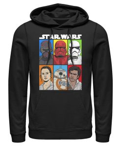 Men_s Star Wars The Rise of Skywalker Character Grid Pull Over Hoodie