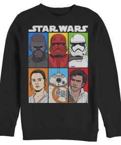 Men_s Star Wars The Rise of Skywalker Character Grid Sweatshirt