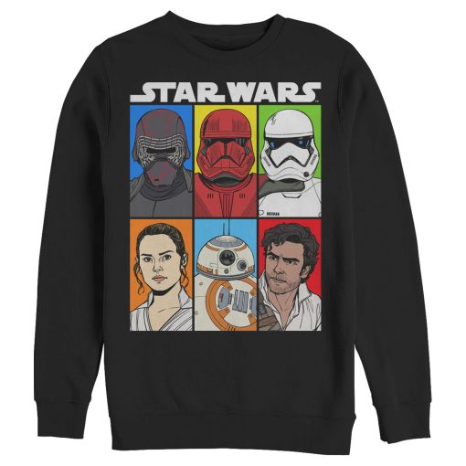 Men_s Star Wars The Rise of Skywalker Character Grid Sweatshirt