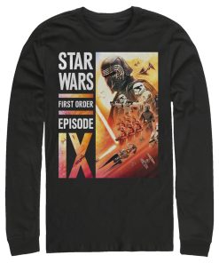 Men_s Star Wars The Rise of Skywalker First Order Glow Long Sleeve Shirt