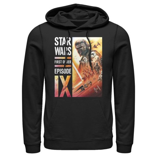 Men_s Star Wars The Rise of Skywalker First Order Glow Pull Over Hoodie