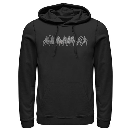 Men_s Star Wars The Rise of Skywalker Knights of Ren Line Pull Over Hoodie