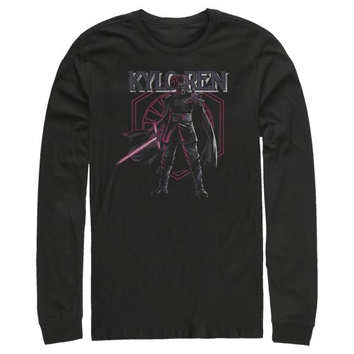 Men_s Star Wars The Rise of Skywalker Kylo Ren Emblem Long Sleeve Shirt