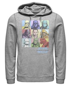 Men_s Star Wars The Rise of Skywalker Pastel Character Box Pull Over Hoodie
