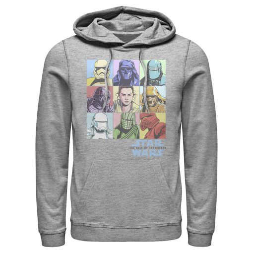 Men_s Star Wars The Rise of Skywalker Pastel Character Box Pull Over Hoodie