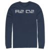 Men_s Star Wars The Rise of Skywalker R2-D2 Text Long Sleeve Shirt
