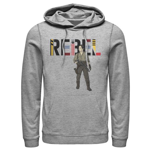 Men_s Star Wars The Rise of Skywalker Rebel Rose Pull Over Hoodie