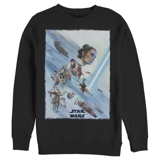 Men_s Star Wars The Rise of Skywalker Rey Poster Sweatshirt