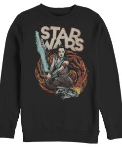 Men_s Star Wars The Rise of Skywalker Rey Retro Swirl Sweatshirt