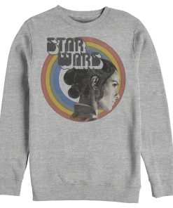 Men_s Star Wars The Rise of Skywalker Rey Vintage Rainbow Sweatshirt