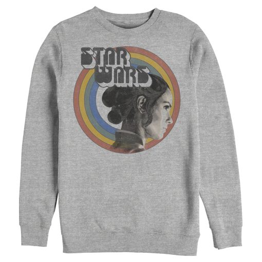 Men_s Star Wars The Rise of Skywalker Rey Vintage Rainbow Sweatshirt