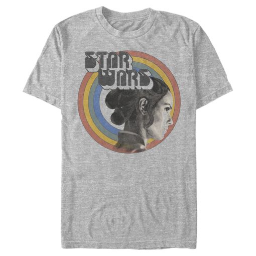 Men_s Star Wars The Rise of Skywalker Rey Vintage Rainbow T-Shirt