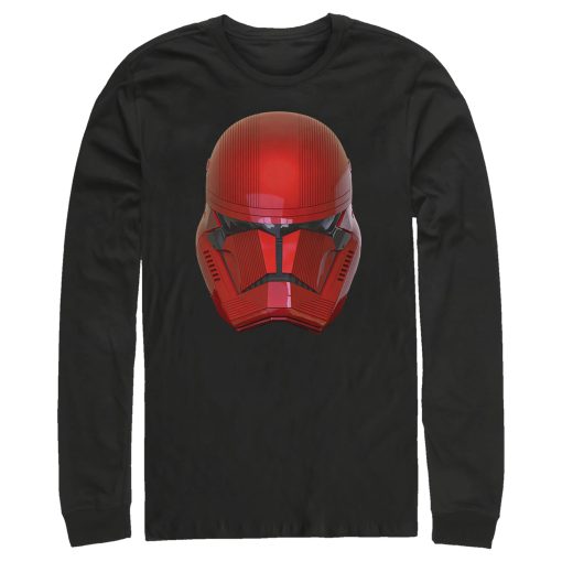 Men_s Star Wars The Rise of Skywalker Sith Trooper Helmet Long Sleeve Shirt