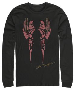 Men_s Star Wars The Rise of Skywalker Sith Trooper Inkblot Long Sleeve Shirt
