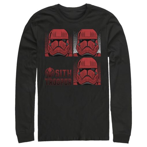 Men_s Star Wars The Rise of Skywalker Sith Trooper Panels Long Sleeve Shirt