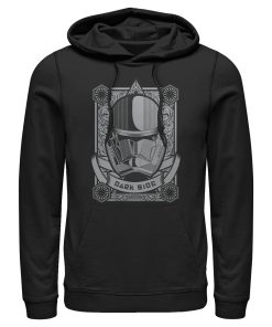 Men_s Star Wars The Rise of Skywalker Sith Trooper Playing Card Pull Over Hoodie
