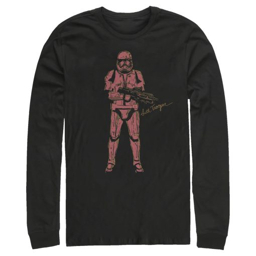 Men_s Star Wars The Rise of Skywalker Sith Trooper Villain Long Sleeve Shirt