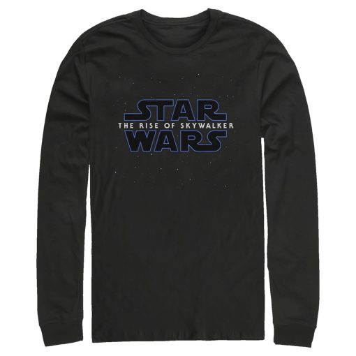 Men_s Star Wars The Rise of Skywalker Starry Logo Long Sleeve Shirt