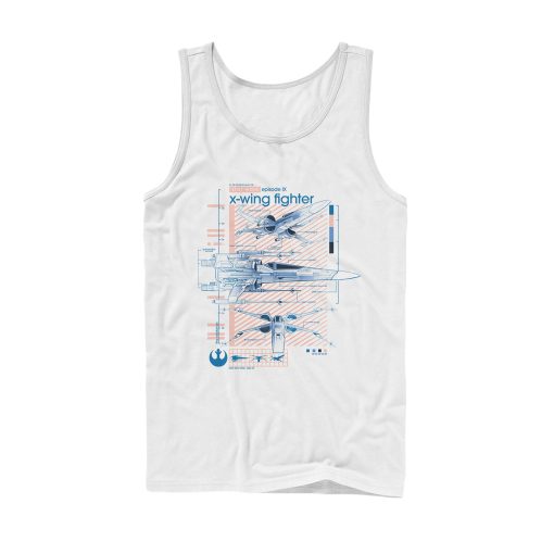 Men_s Star Wars The Rise of Skywalker X-Wing Details Tank Top