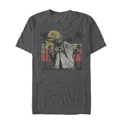 Men_s Star Wars Tropical Yoda Stripe T-Shirt