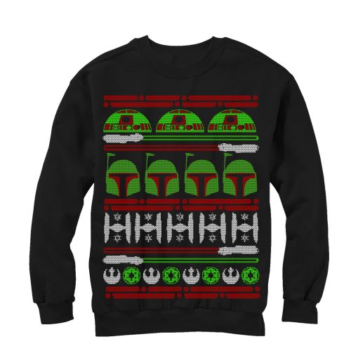 Men_s Star Wars Ugly Christmas Boba Fett Sweatshirt