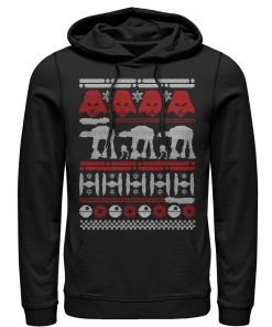 Men_s Star Wars Ugly Christmas Sweater Pull Over Hoodie