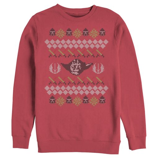 Men_s Star Wars Ugly Christmas Yoda Sweatshirt