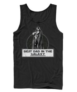 Men_s Star Wars Vader Best Dad in the Galaxy Tank Top