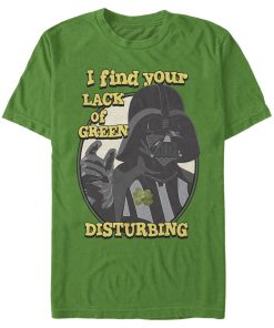 Men_s Star Wars Vader Disturbing Lack of Green T-Shirt