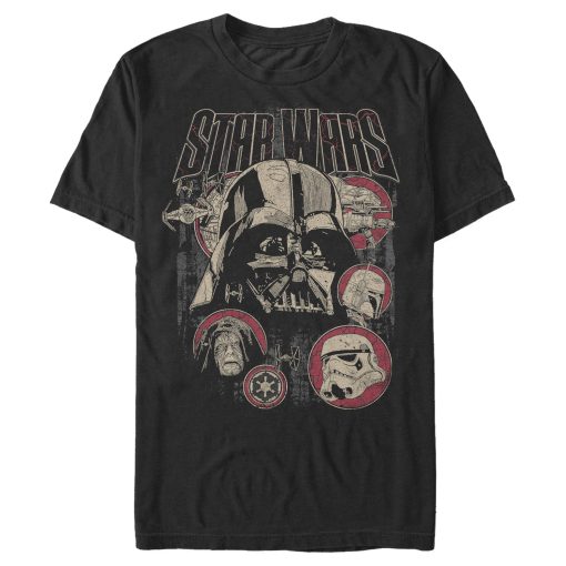 Men_s Star Wars Vader Helmet Spread T-Shirt