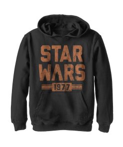 Men_s Star Wars Vader Striped Logo Pull Over Hoodie