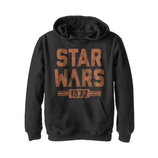 Men_s Star Wars Vader Striped Logo Pull Over Hoodie