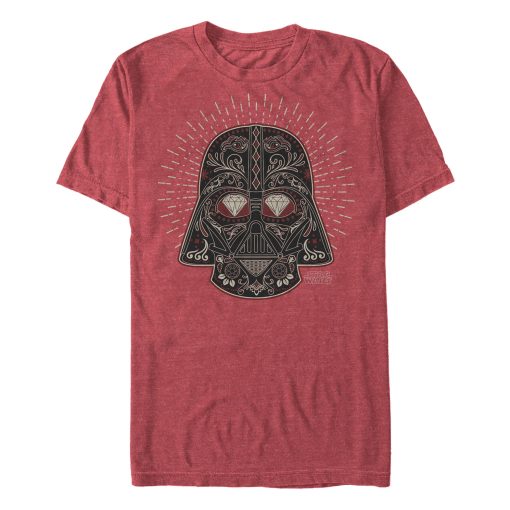 Men_s Star Wars Vader Sugar Skull Helmet Aura T-Shirt