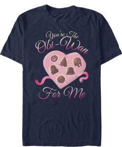Men_s Star Wars Valentine You_re the Obiwan For Me T-Shirt