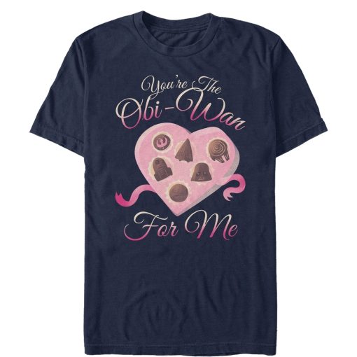 Men_s Star Wars Valentine You_re the Obiwan For Me T-Shirt