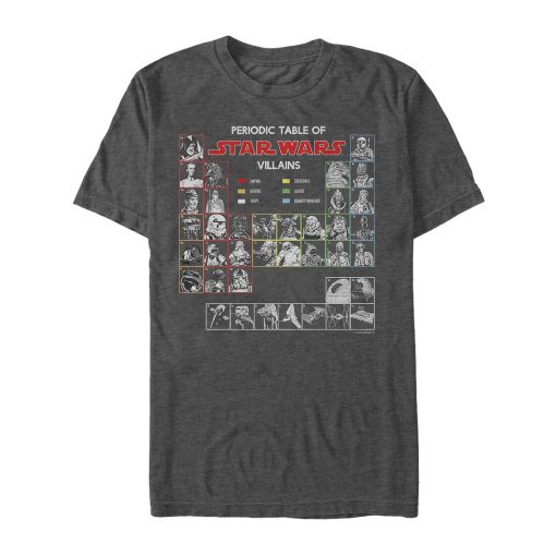 Men_s Star Wars Villain Periodic Table of Elements T-Shirt