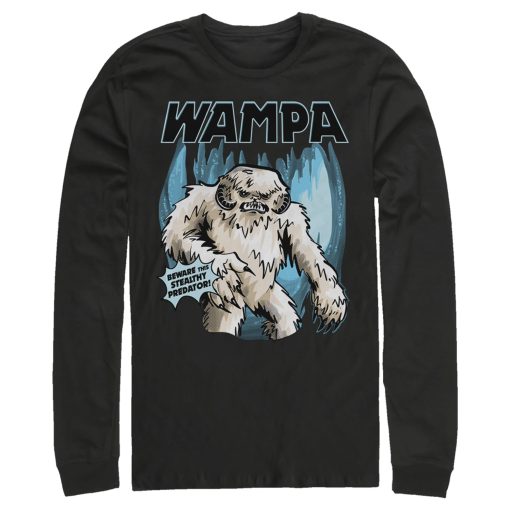 Men_s Star Wars Wampa Beware This Stealthy Predator Long Sleeve Shirt